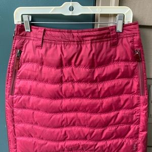 SKHOOP short down skirt, Small, Burgundy
